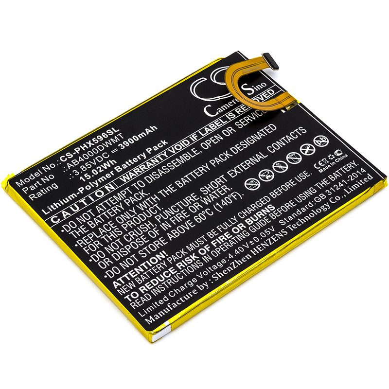 Philips AB4000DWMT, AB4000DWMV 3.85V 3900mAh Li-Polymer Mobilephone akumulatoru