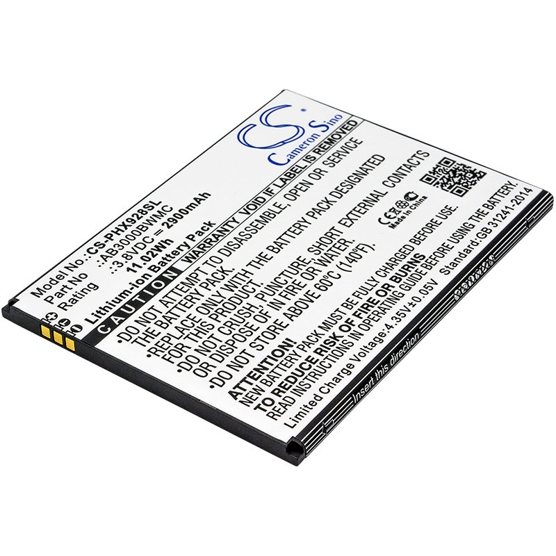Philips AB3000BWMC 3.8V 2900mAh Li-ion mobile phone battery