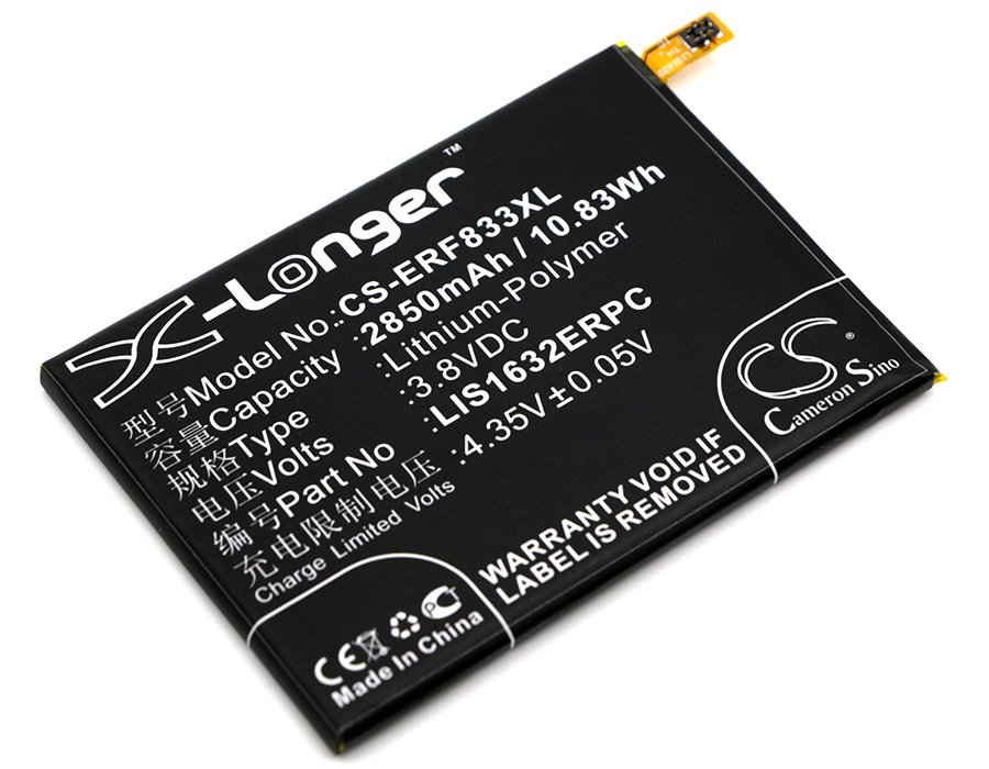 Sony Ericsson 1305-6549, LIS1632ERPC 3.8V 2850mAh Li-Polymer mobiiltelefoni aku