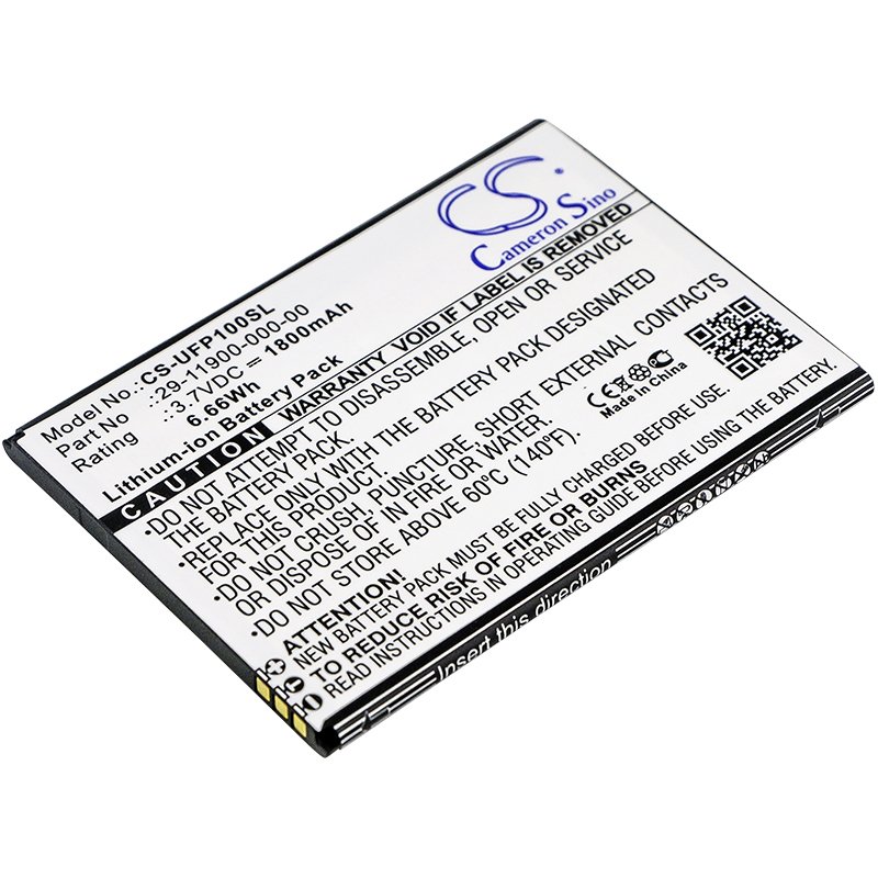 Ulefone 29-11900-000-00 3.7V 1800mAh Li-ion Mobilephone akku