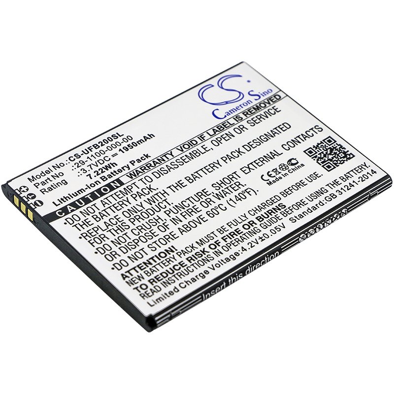 Ulefone 29-1100-000-00 3.7V 1950mAh Li-ion Mobilephone akku