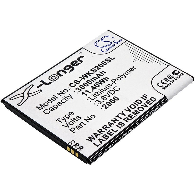 Wiko 5260, S104-N77000-002 3.8V 3000mAh Li-Polymer Mobilephone akumulatoru