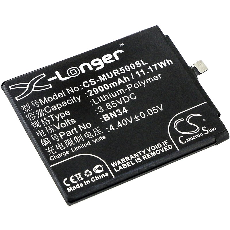 Xiaomi BN34 3.85V 2900mAh Li-Polymer mobile phone battery