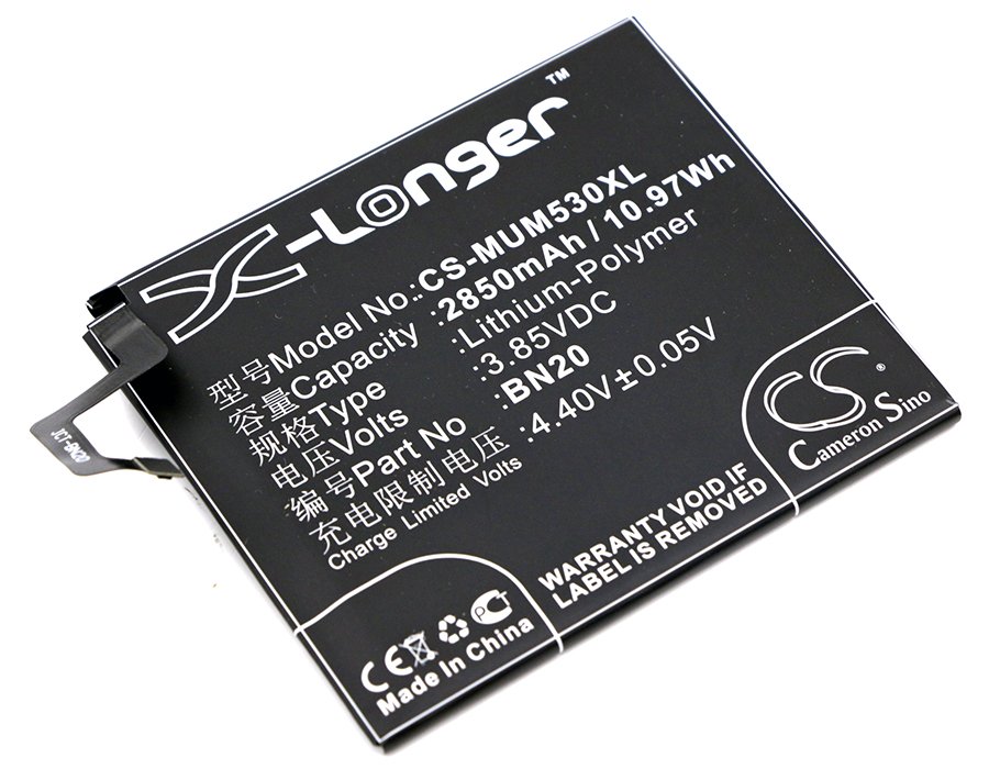 Xiaomi BN20 3.85V 2850mAh Li-Polymer Mobilephone akumulatoru