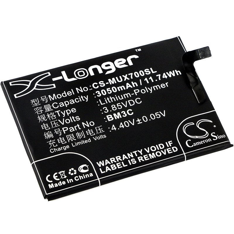 Xiaomi BM3C 3.85V 3050mAh Li-Polymer Mobilephone akumulatoru