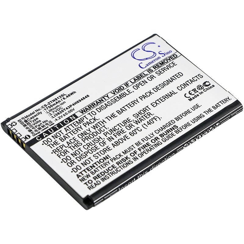 ZOPO Li3820T43P4H694848 3.7V 1750mAh Li-ion mobile phone battery