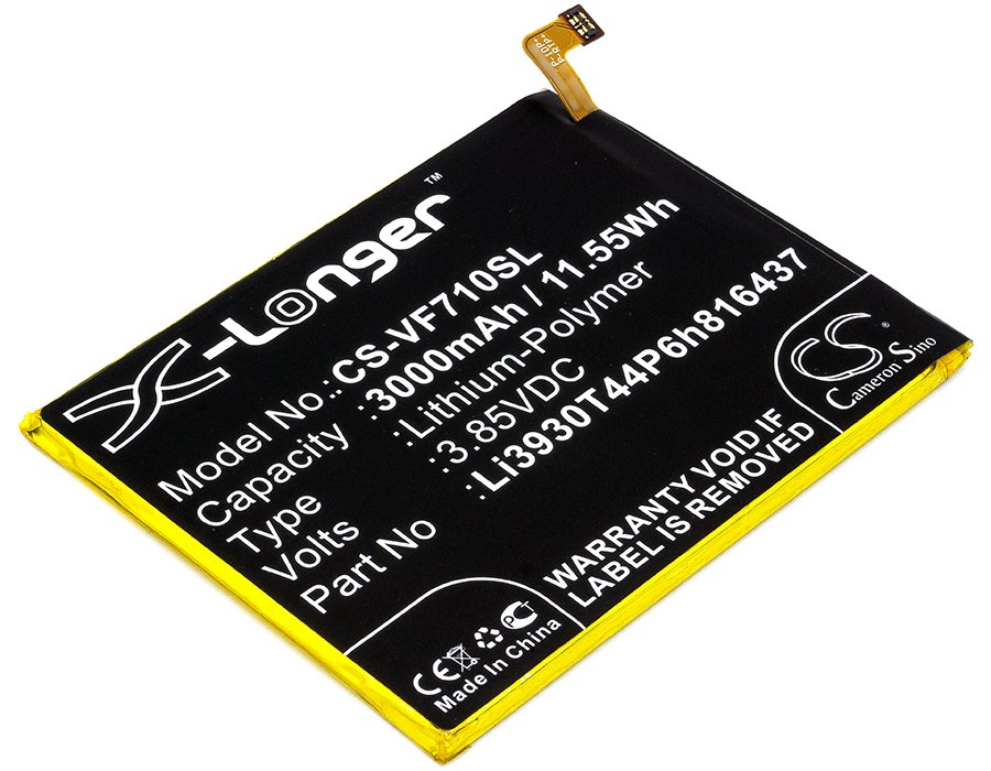 ZTE Li3930T44P6h816437 3.85V 3000mAh Li-Polymer Mobilephone akumulatoru