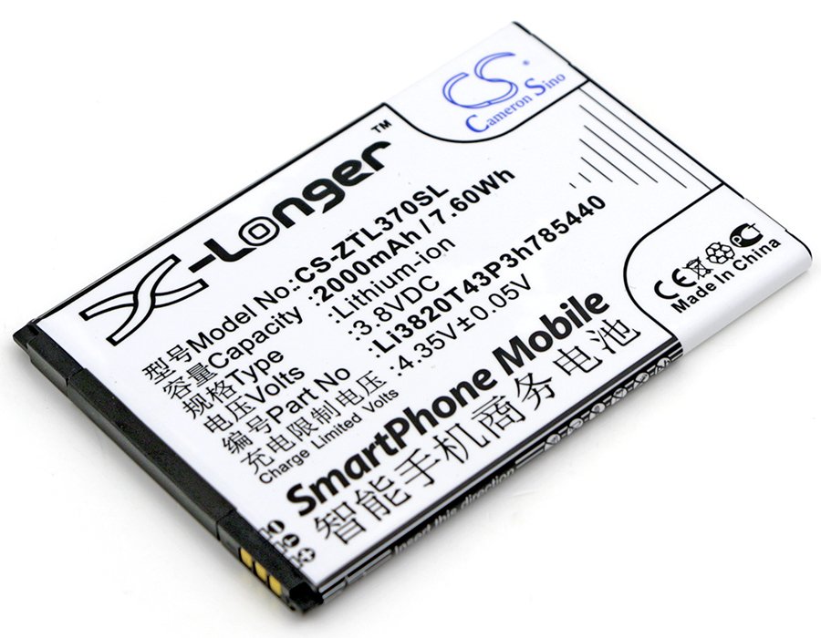 ZOPO Li3820T43P3h785440 3.8V 2000mAh Li-ion mobile phone battery