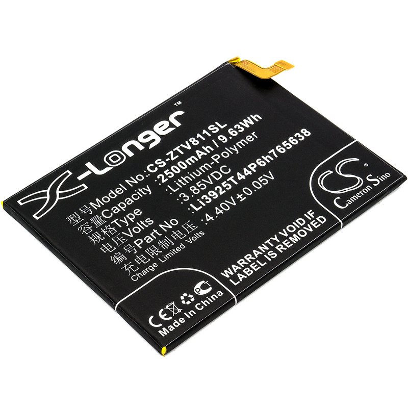 ZOPO Li3925T44P6h765638 3.85V 2500mAh Li-Polymer mobile phone battery