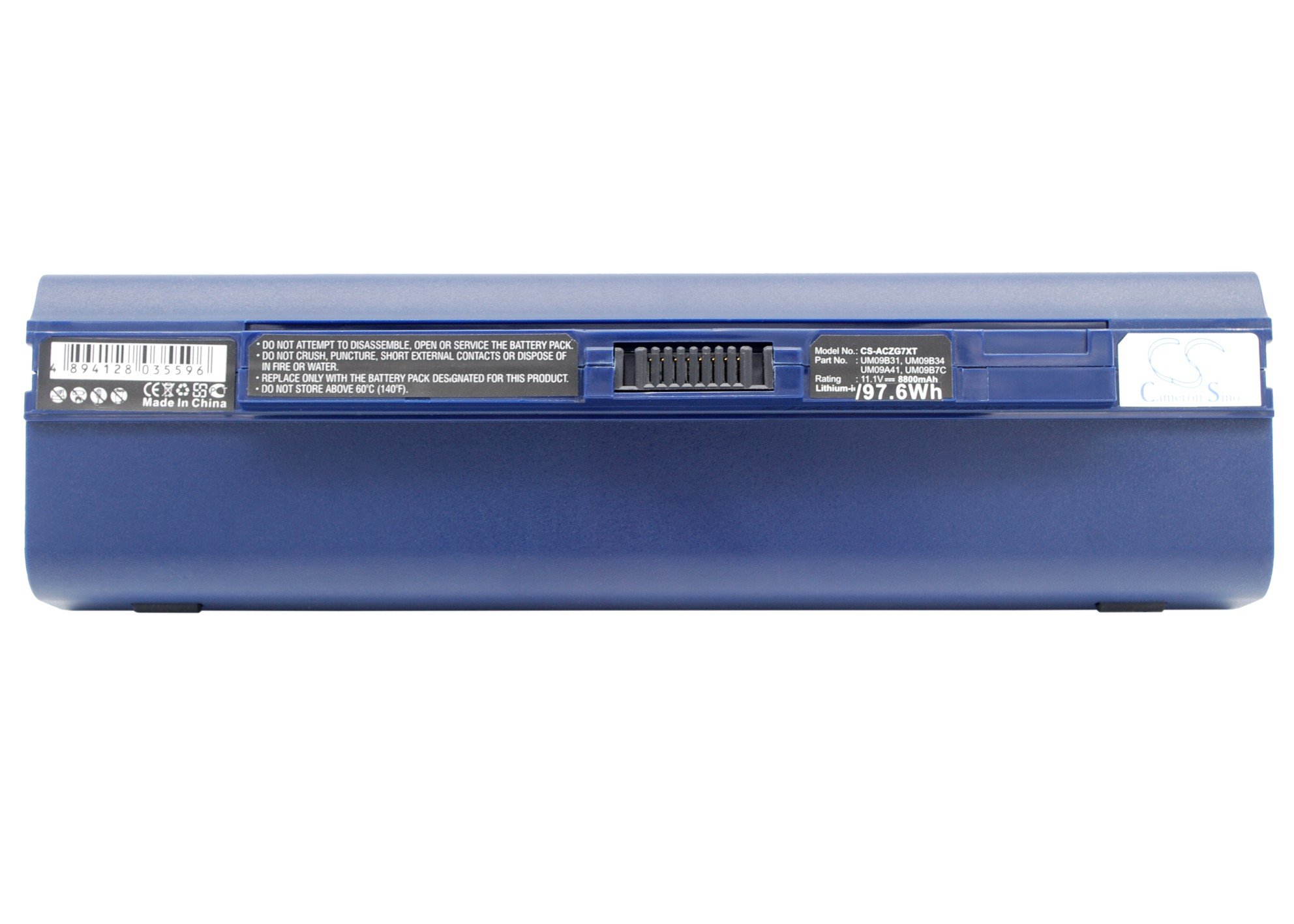 CS klēpjdatoru akumulatoru  Acer UM09A31, UM09A41 11.1V 8800mAh Li-ion