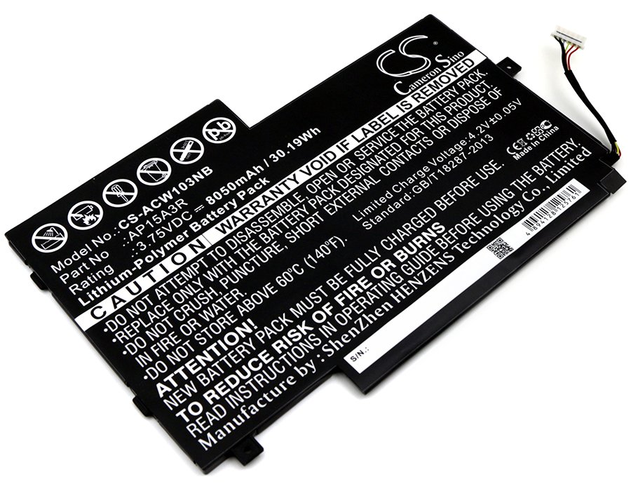 CS aккумулятор для лаптопa  Acer AP15A3R 3.75V 8050mAh Li-Polymer