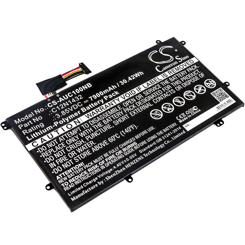 CS sülearvuti aku Asus 0B200-01550000M, C12N1432 3.85V 7900mAh Li-Polymer