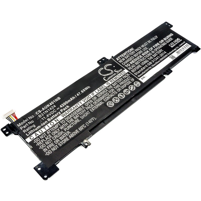 CS kannettavan akku  Asus B31N1424 11.4V 4200mAh Li-ion