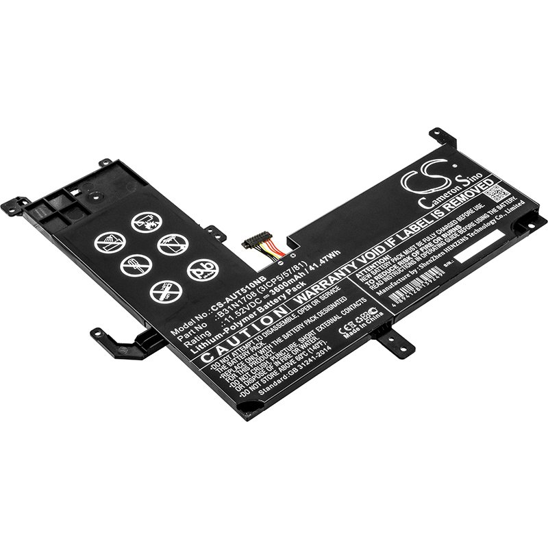 CS Laptop Battery  Asus 0B200-02720000, B31N1708 (3ICP5/57/81) 11.52V 3600mAh Li-Polymer