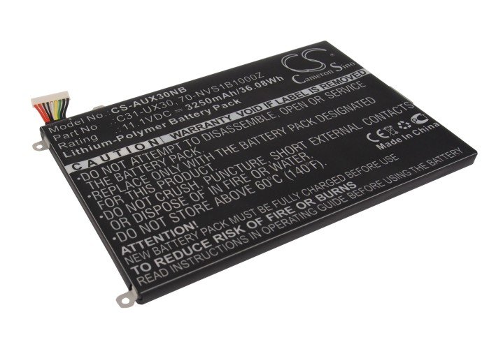 CS kannettavan akku  Asus 70-NVS1B1000Z, C31-UX30, PP625289AB-3250 11.1V 3250mAh Li-Polymer