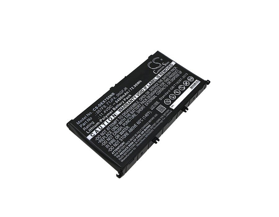 CS kannettavan akku  DELL 00GFJ6, 357F9, 71JF4 11.4V 6400mAh Li-Polymer