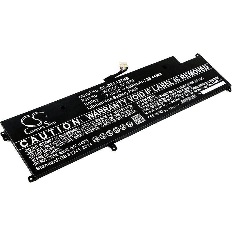 CS kannettavan akku  DELL WY7CG, XCNR3 7.6V 4400mAh Li-ion