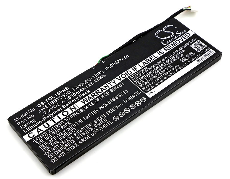 CS aккумулятор для лаптопa  Toshiba P000627450, PA5209U-1BRS, WSTBBT050O 7.2V 3650mAh Li-Polymer