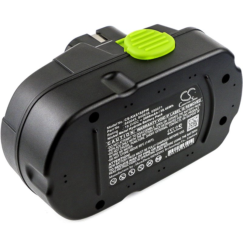Kawasaki 690071, 840045, 840638 19.2V 2000mAh Ni-MH instrumenta akumulators