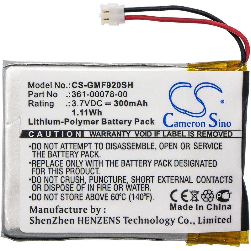 Garmin 361-00078-00 3.7V 300mAh Li-Polymer älykello akku