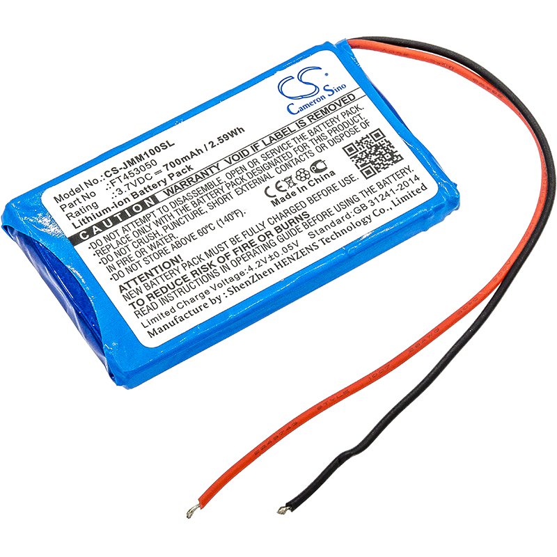 JBL FT453050 3.7V 700mAh Li-ion Speaker akumulatoru