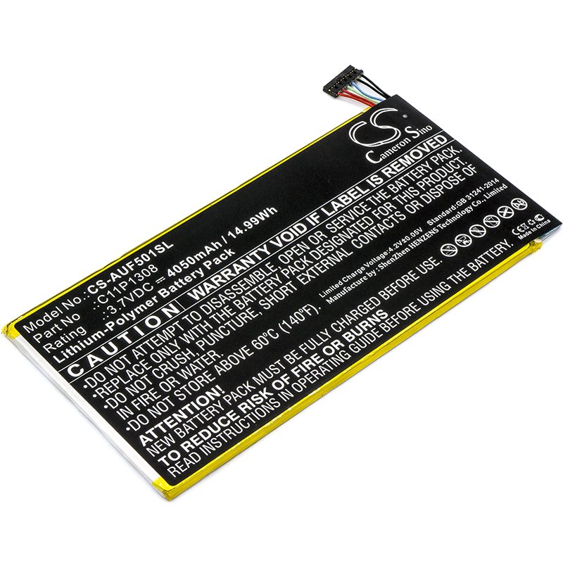 Asus 0B200-00620100, C11P1308 3.7V 4050mAh Li-Polymer Tablet Battery
