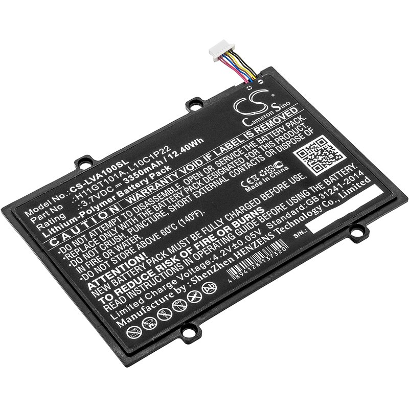 Lenovo 121500028, H11GT101A, L10C1P22 3.7V 3350mAh Li-Polymer tahvelarvuti aku