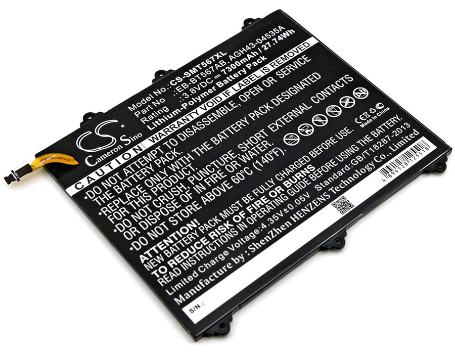 Samsung EB-BT567ABA, GH43-04535A 3.8V 7300mAh Li-Polymer Tablet Battery