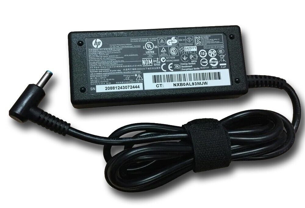 HP 19.5V 2.31A 45W (4.5*3.0 L blue) зарядное устройство
