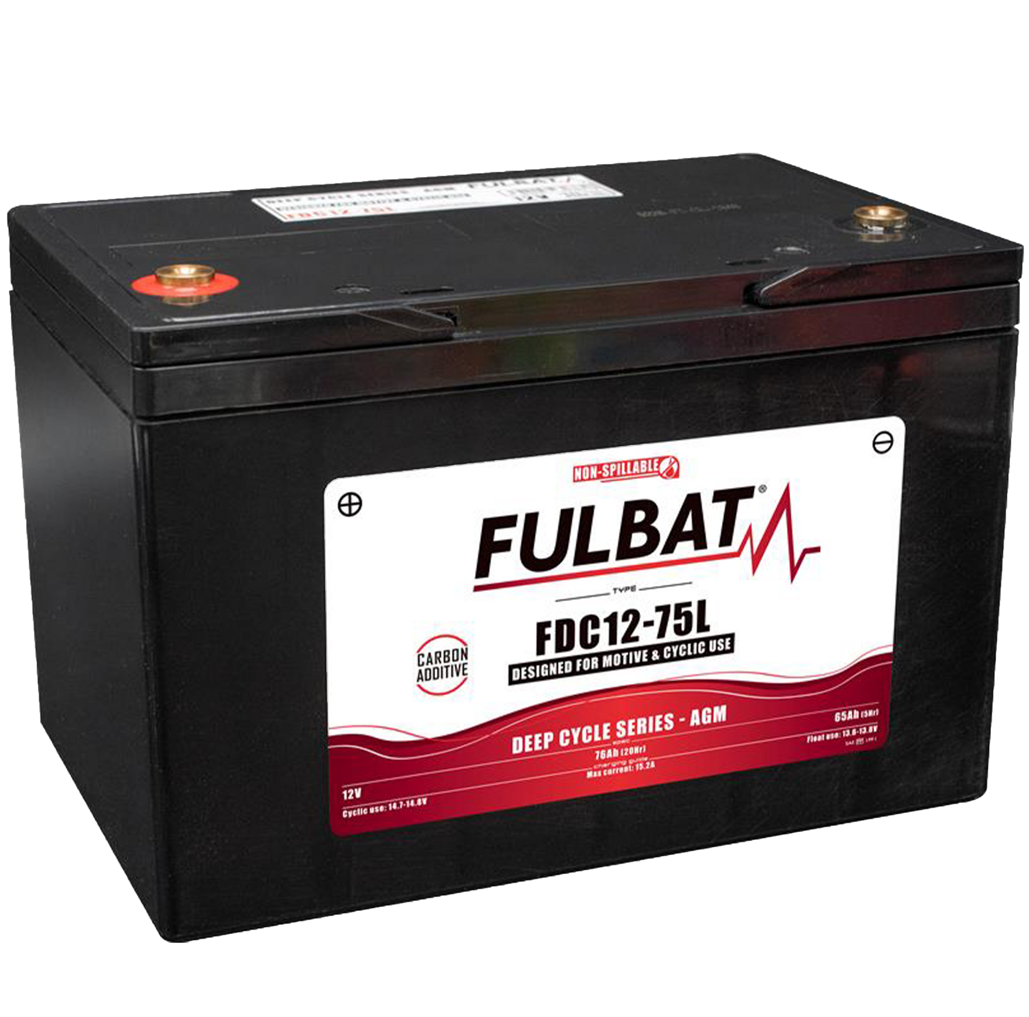 Fulbat FDC12-75L 12V 76Ah AGM syklinen akku