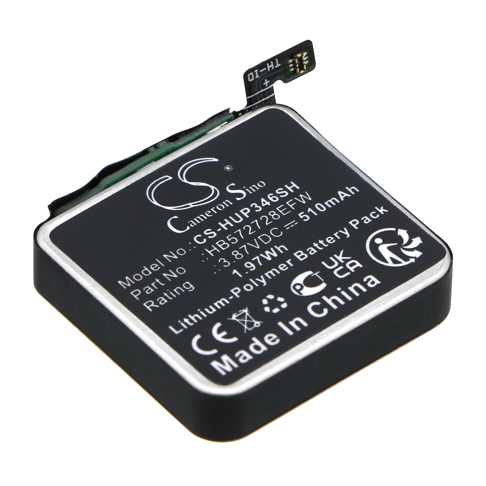 Huawei CS-HUP346SH Watch GT3 Pro 46mm 3.87V 510mAh Li-Polymer viedais akumulators