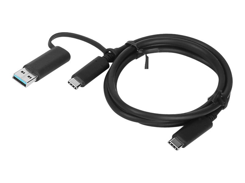 Гибридный кабель Lenovo USB-C / USB-A, черный