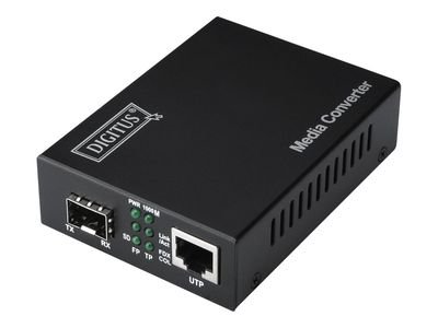 DIGITUS DN-82130 - fiber media converter - 10Mb LAN, 100Mb LAN, 1GbE