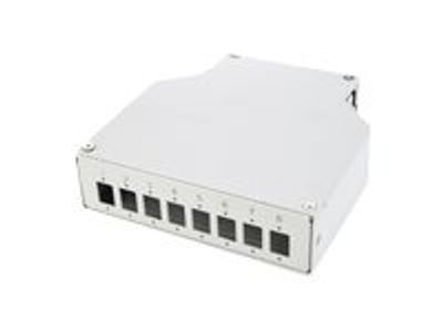 DIGITUS Din Rail Splice Box for 8 LC/DX couplers DN-96891