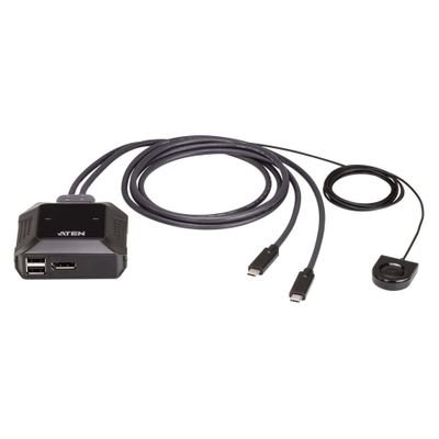 ATEN US3312 - KVM / audio / USB switch - with remote port selector - 2 ports