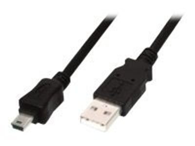 DIGITUS USB 2.0 connection cable - USB Type-A/Mini USB Type-B - 1.8 m