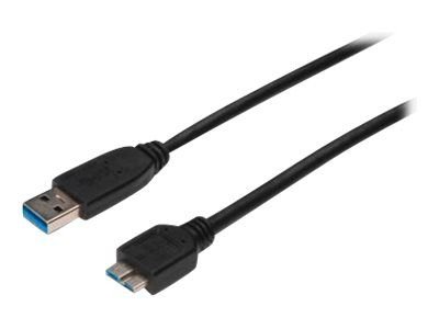 DIGITUS USB 3.0 connection cable - USB Type-A male/Micro USB Type-B male - 25 cm