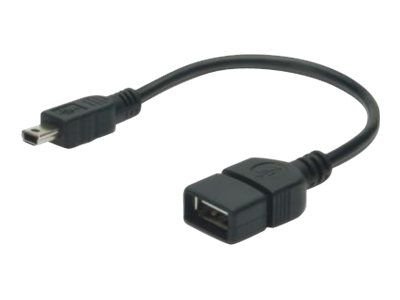 DIGITUS USB Adapter - Mini USB Type-B (5-pin) male/USB Type-A female - 20 cm