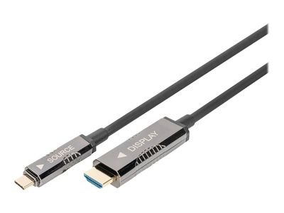 DIGITUS adapter cable AK-330150-150-S - USB-C / HDMI AOC - 15 m (AK-330150-150-S)