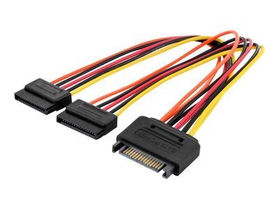 DIGITUS Internal power cable - SATA (15-pin)/2x SATA (15-pin) - 30 cm (AK-430405-003-M)