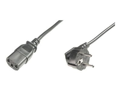 DIGITUS Power supply cable - CEE 7/7 (Type-F)(CEE 7/7) plug/IEC C13 socket - 2.5 m