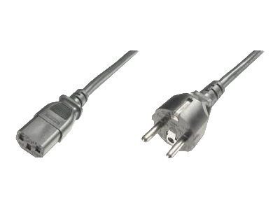DIGITUS Power cable - CEE 7/7 (Type-F)(CEE 7/7) male/IEC C13 female - 1.2 m