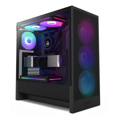 NZXT pc case H5 Flow RGB - Midi - Schwarz