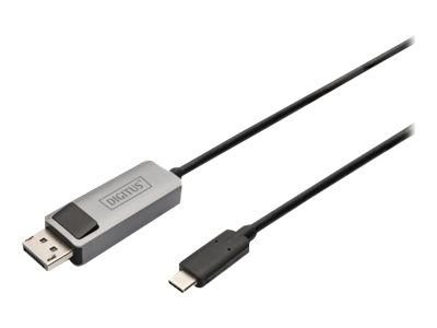 DIGITUS video adapter cable DB-300334-010-S - DisplayPort / USB-C - 1 m