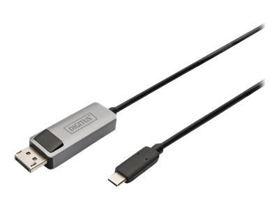 DIGITUS video adapter cable DB-300334-020-S - DisplayPort / USB-C - 2 m