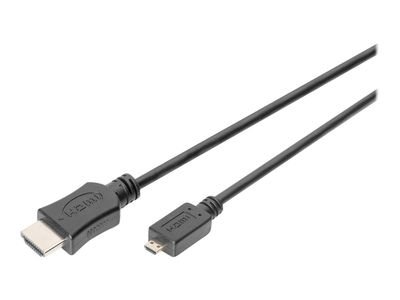 DIGITUS HDMI cable with Ethernet DB-330109-020-S - HDMI / micro HDMI - 2 m