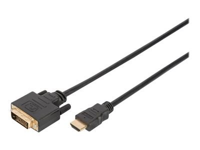 DIGITUS Video adapter cable DB-330300-020-S - DVI / HDMI - 2 m
