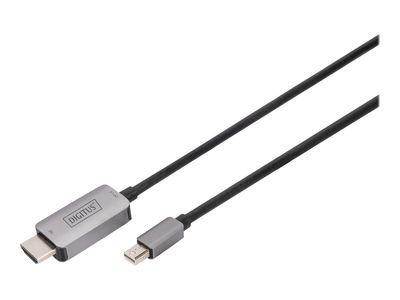 DIGITUS video adapter cable DB-340109-010-S - Mini DisplayPort / HDMI - 1 m