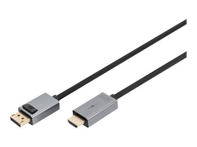 DIGITUS video adapter cable DB-340202-018-S - DisplayPort / HDMI - 1.8 m