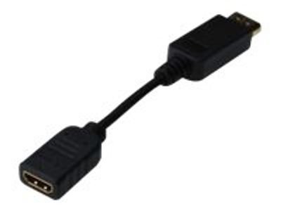 DIGITUS video adapter cable DB-340400-001-S - DisplayPort / HDMI - 15 cm